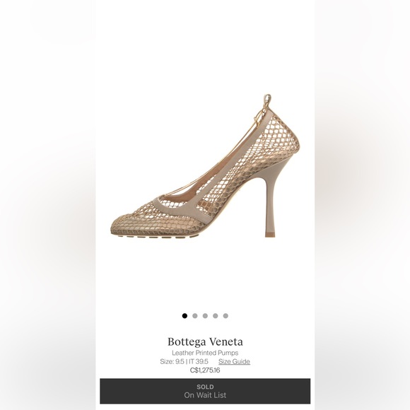 BOTTEGA VENETA Stretch Mesh Chain Detail Pumps - Picture 4 of 12
